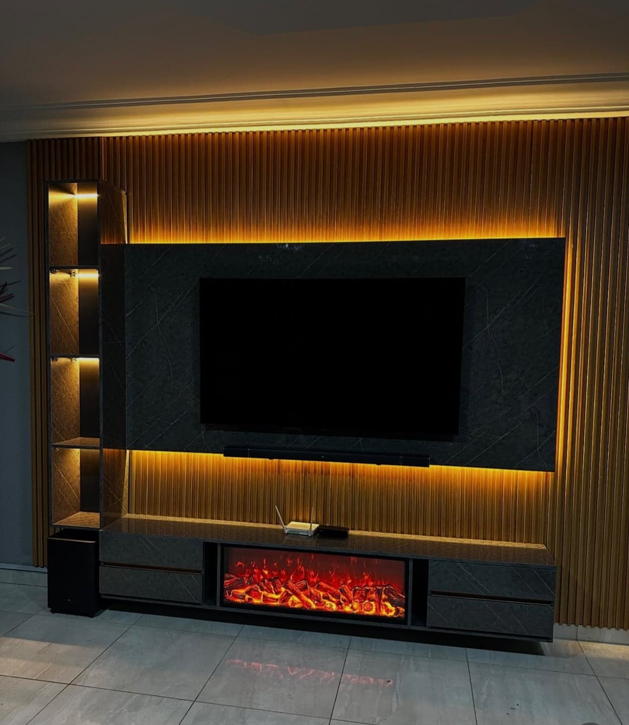 TV Wall Units & Floating Consoles — Living Room