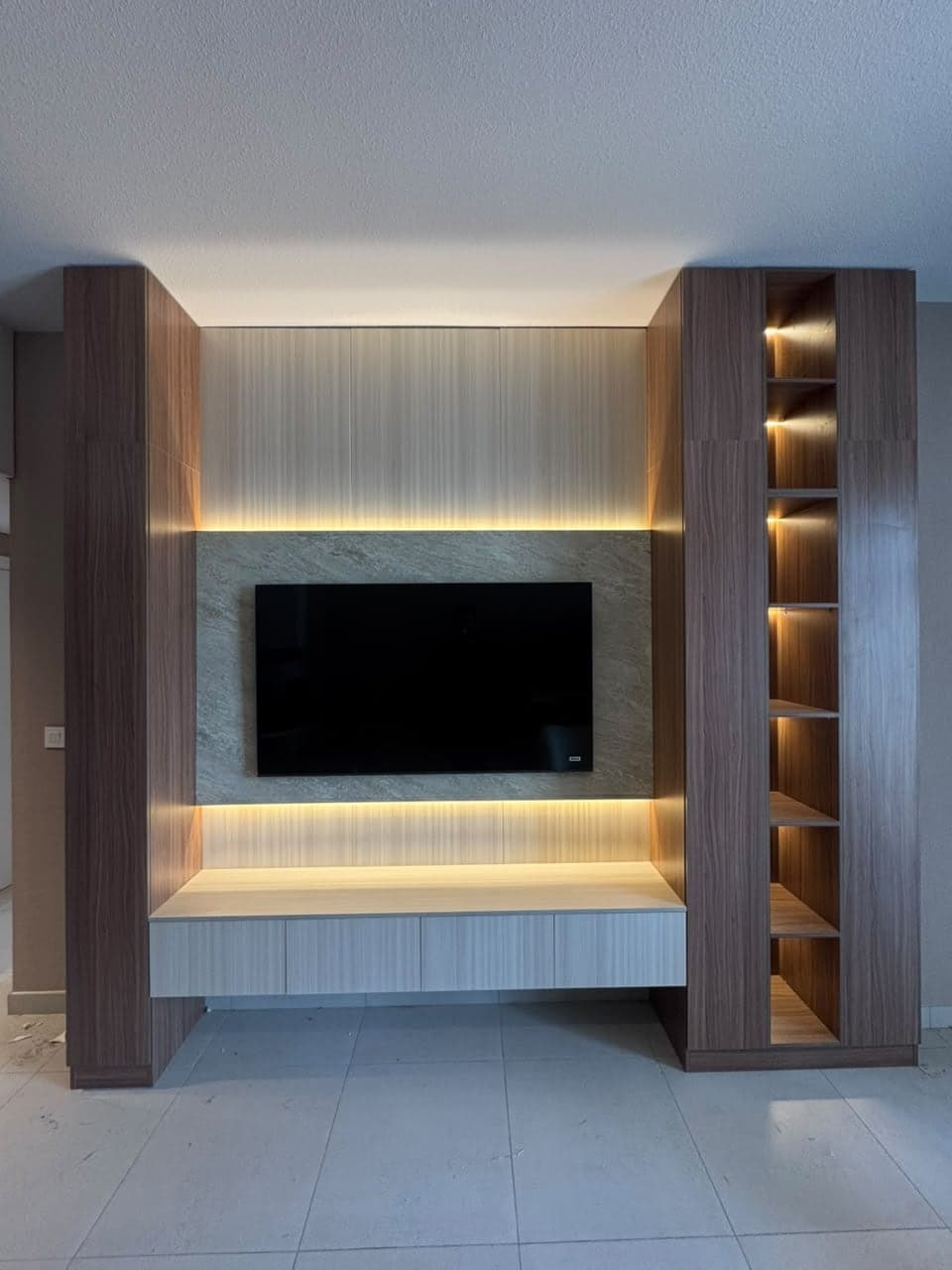 Media Walls with Display Shelving, view 2 of 4